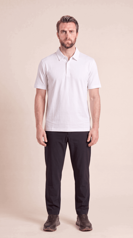 INTERLOCK SUPIMA POLO | WHITE