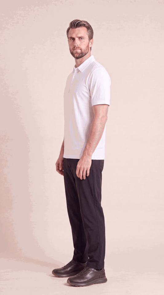 INTERLOCK SUPIMA POLO | WHITE