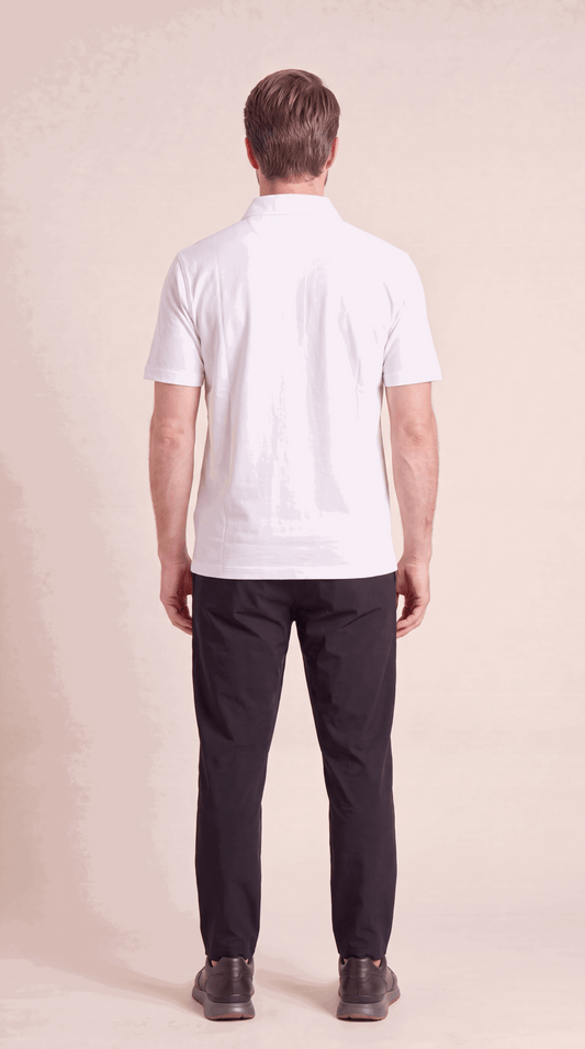 INTERLOCK SUPIMA POLO | WHITE