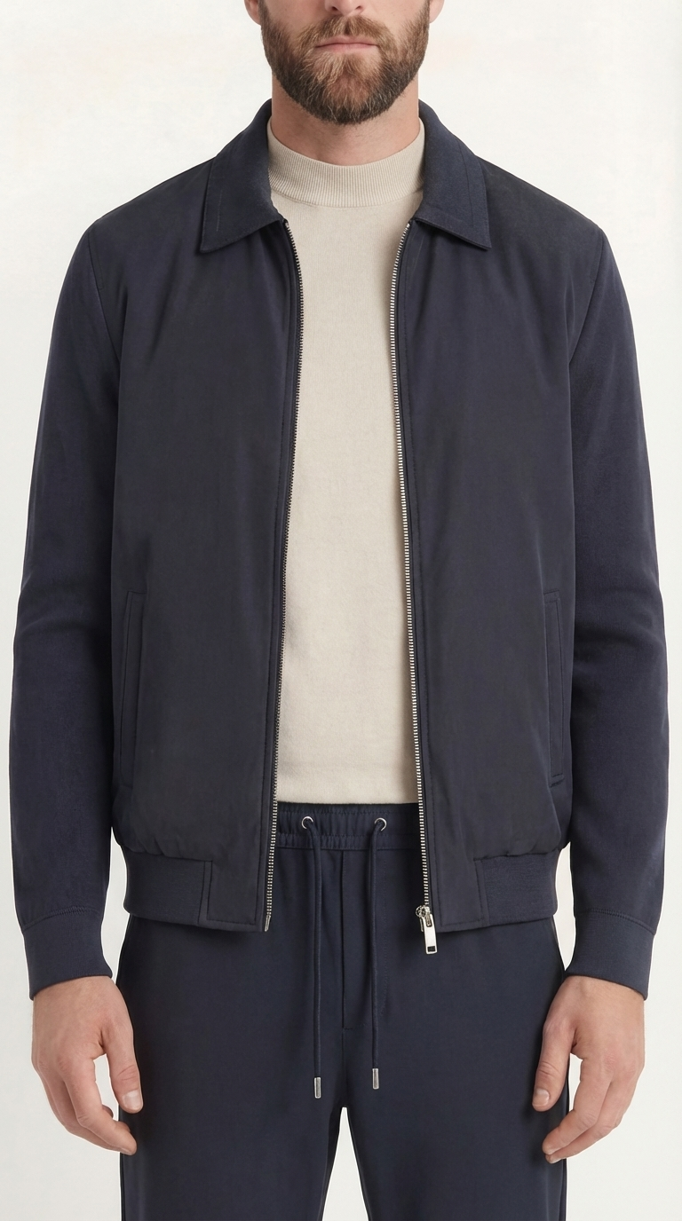 HYBRID JACKE MARINEBLAU