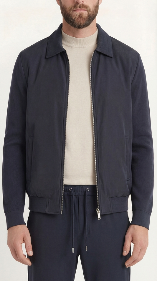 HYBRID JACKE MARINEBLAU