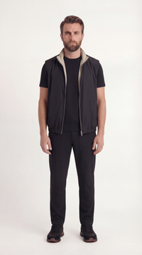 WENDEWESTE ONYX SCHWARZ/BEIGE SUIT