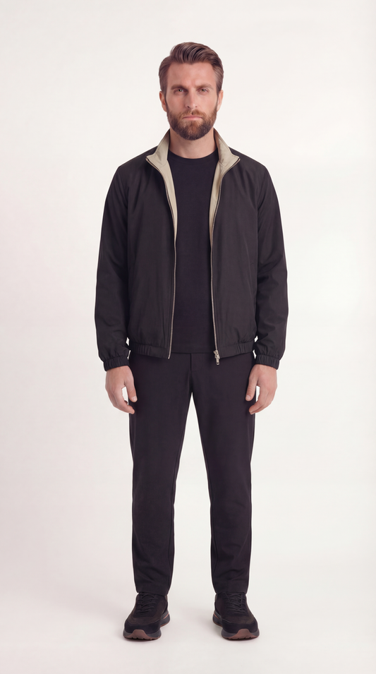 WENDEJACKE ONYX SCHWARZ/BEIGE