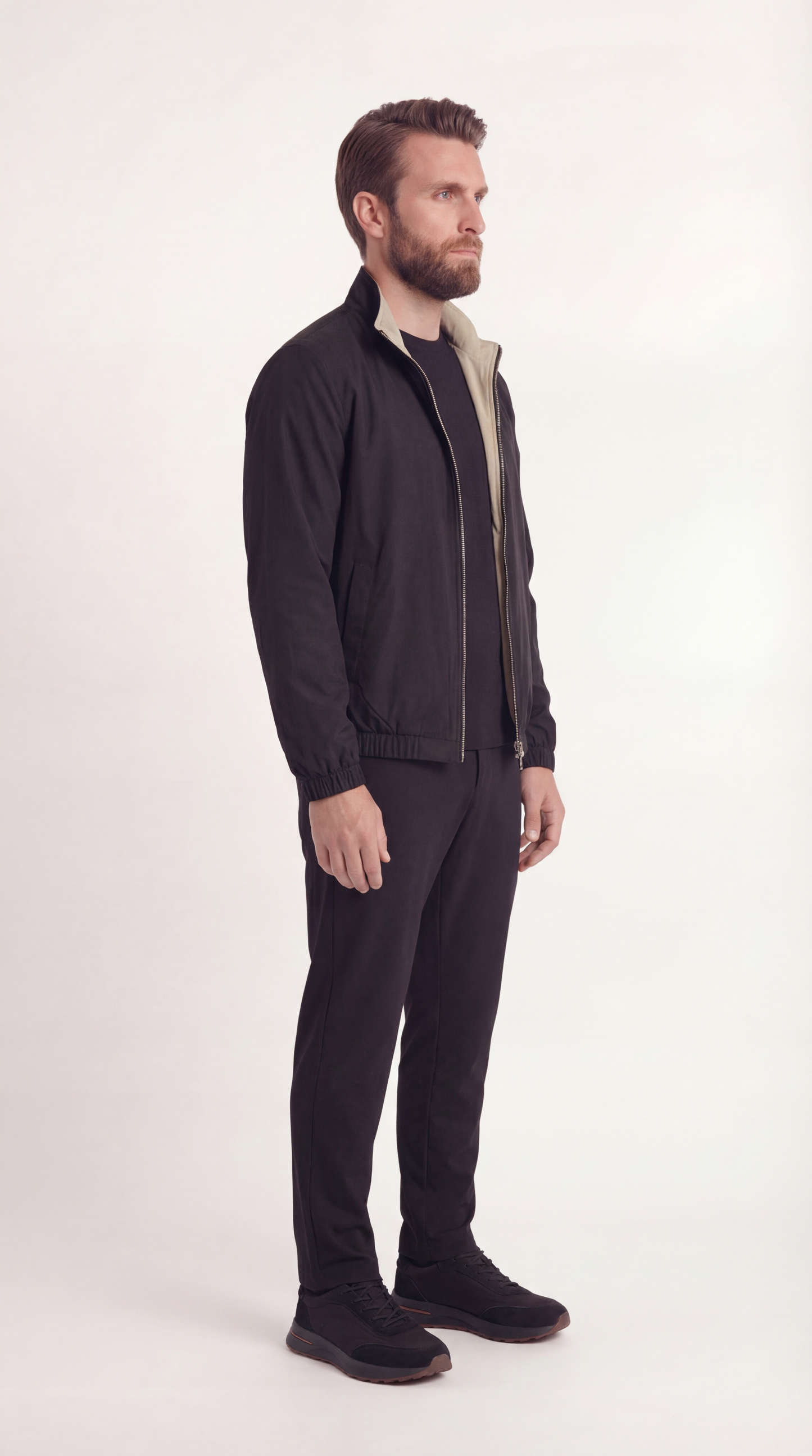 WENDEJACKE ONYX SCHWARZ/BEIGE