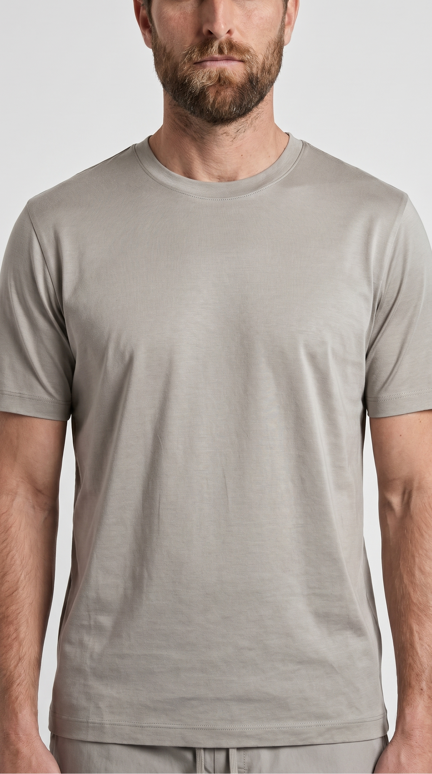 INTERLOCK SUPIMA T-SHIRT | HELLBEIGE