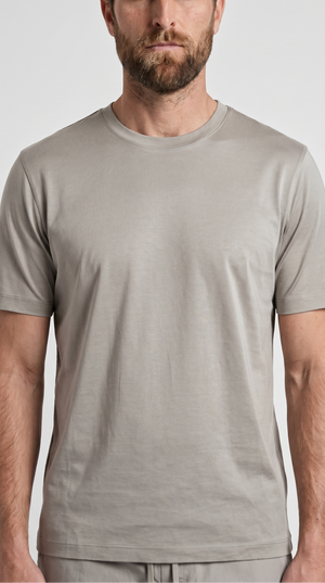 INTERLOCK SUPIMA T-SHIRT | HELLBEIGE