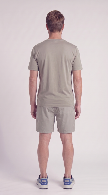 INTERLOCK SUPIMA T-SHIRT | HELLBEIGE