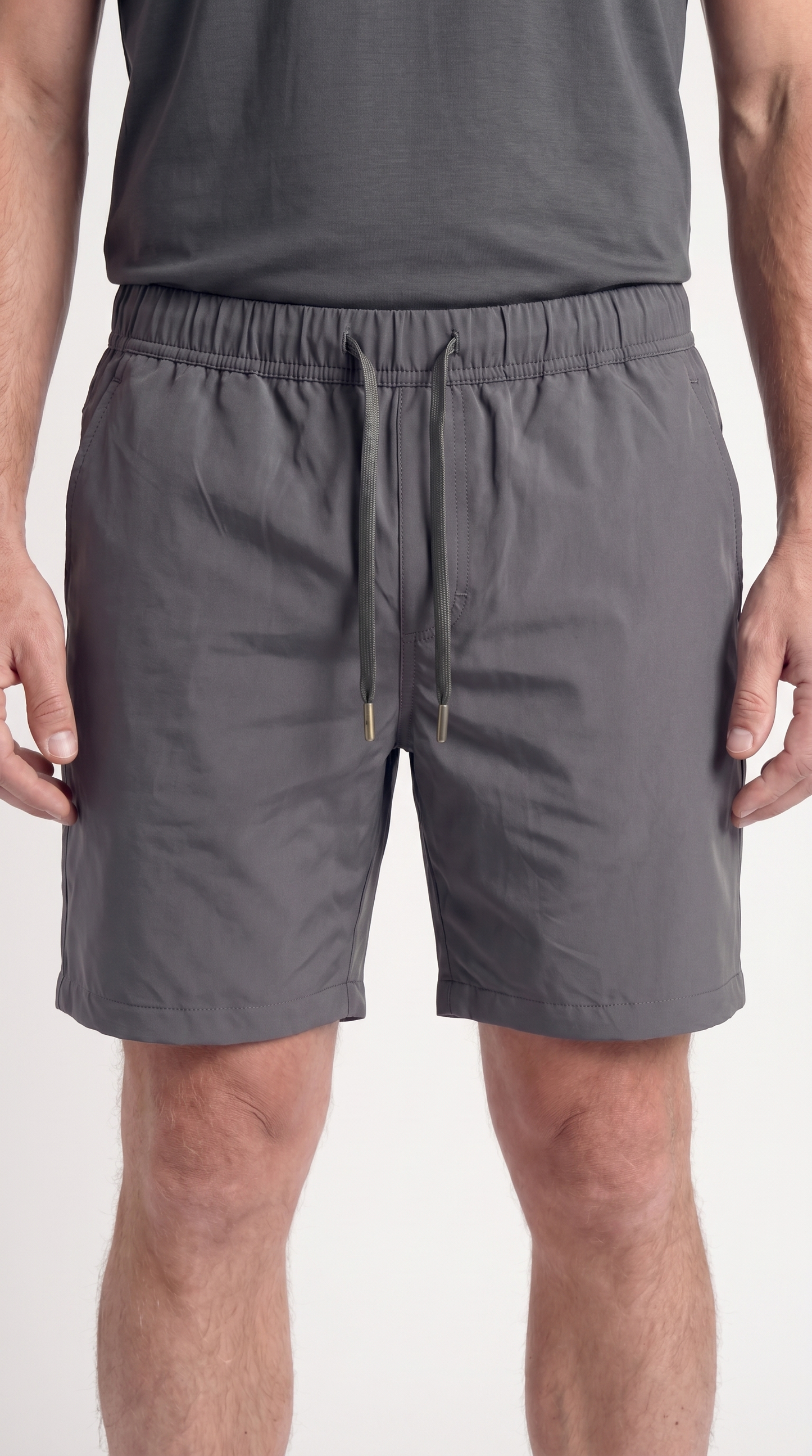 INTERLOCK SUPIMA SHORTS | GRAU
