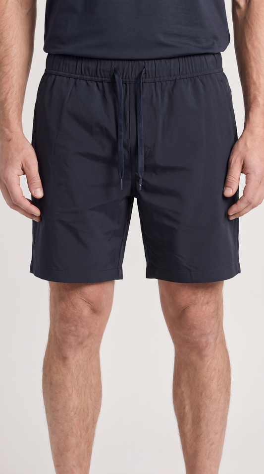 INTERLOCK SUPIMA SHORTS | MARINEBLAU