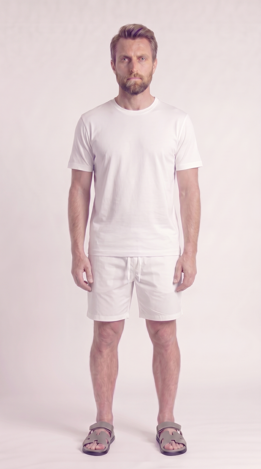 INTERLOCK SUPIMA SET | WEISS