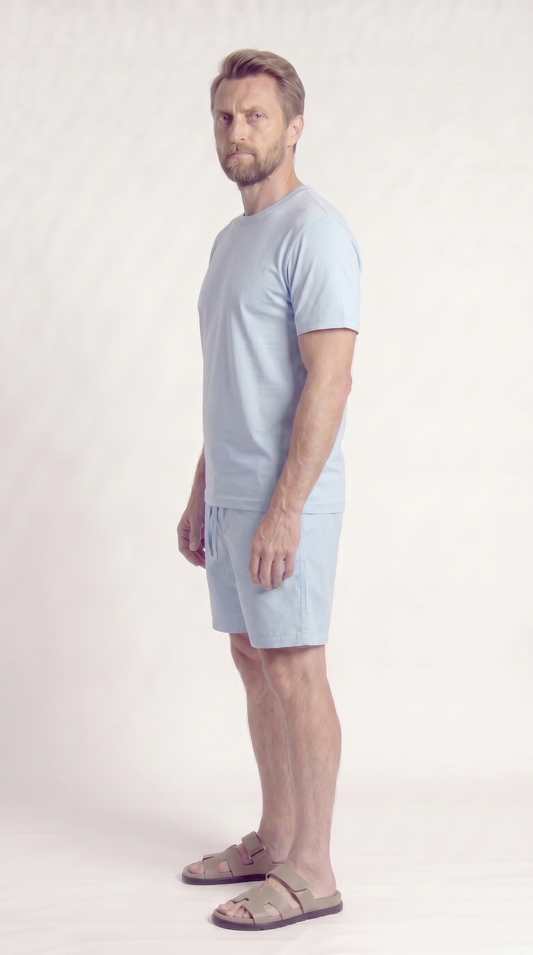 INTERLOCK SUPIMA SET | HIMMELBLAU