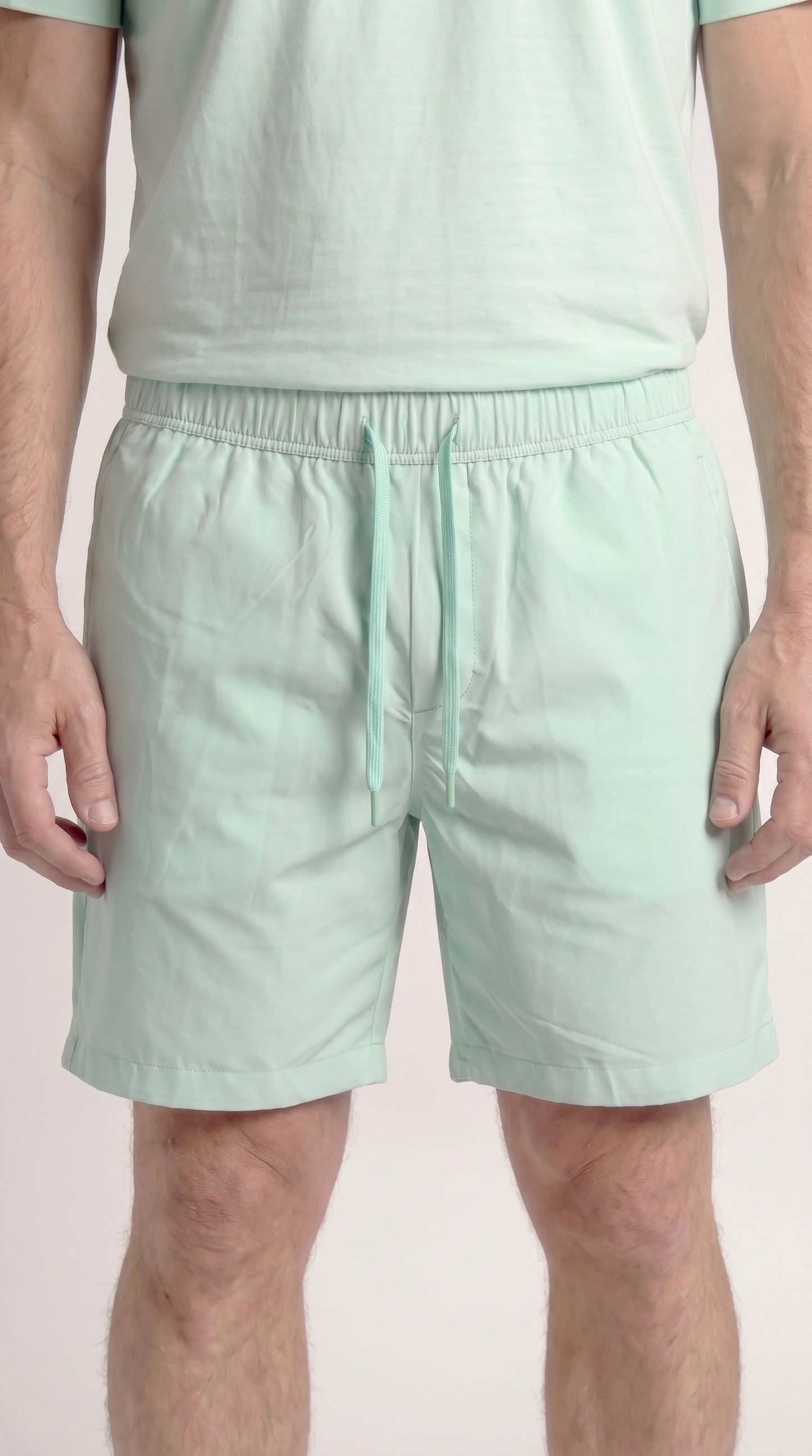 INTERLOCK SUPIMA SHORTS | MINTGRÜN