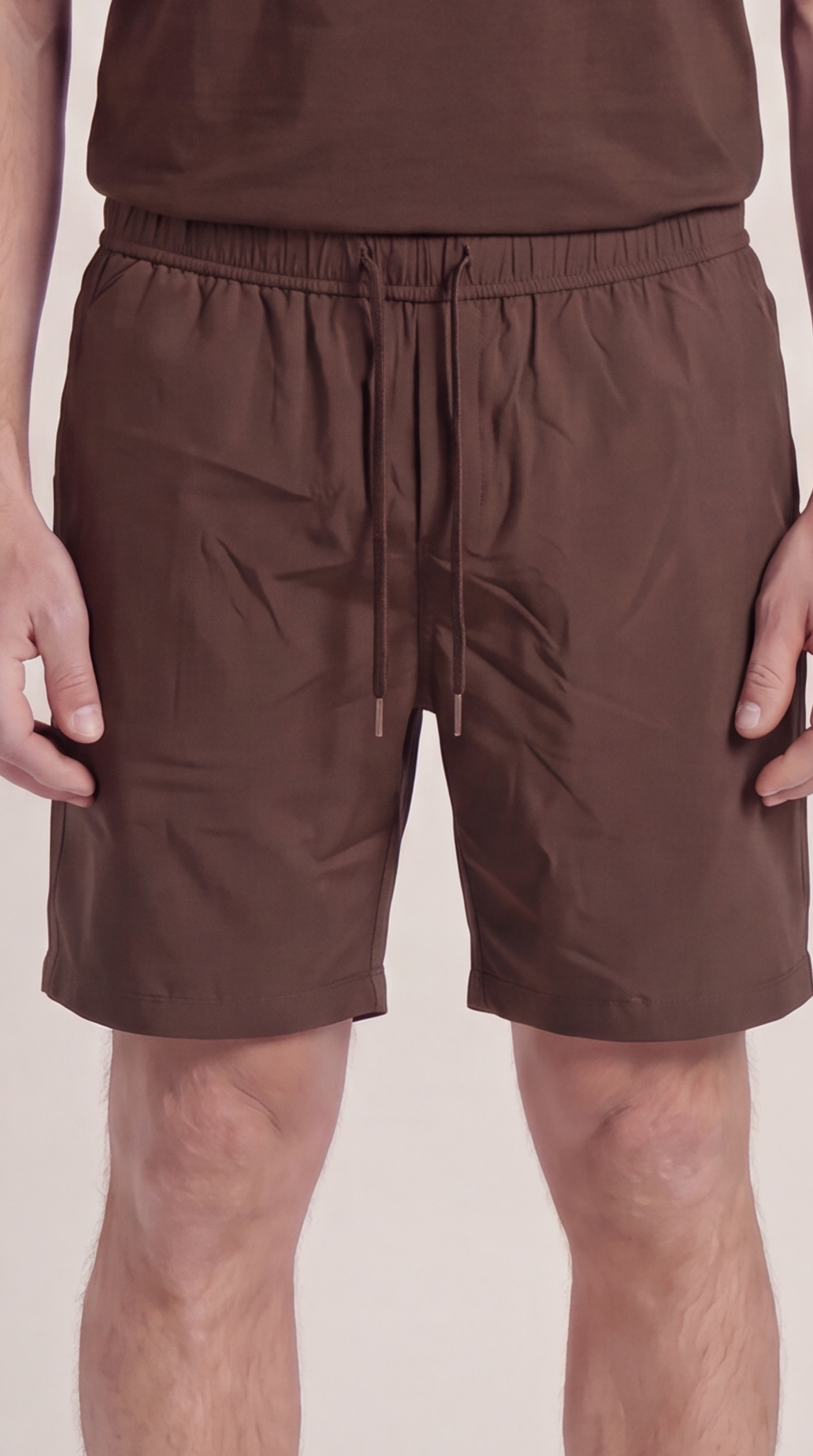 INTERLOCK SUPIMA SHORTS | DUNKELBRAUN