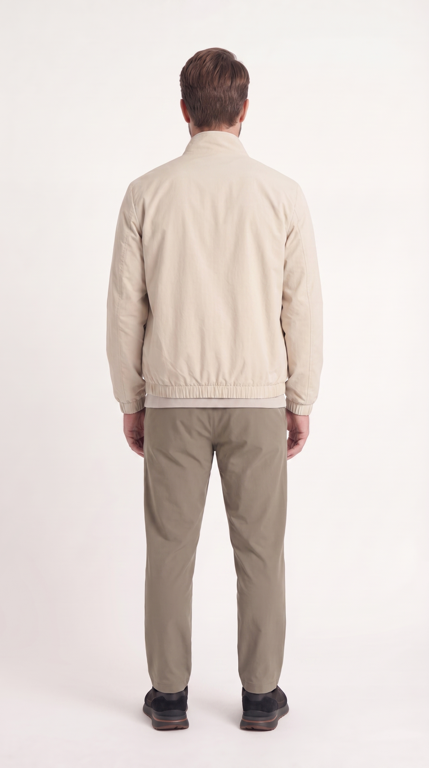 REVERSIBLE JACKET GREY APRICOT/CREME WHITE