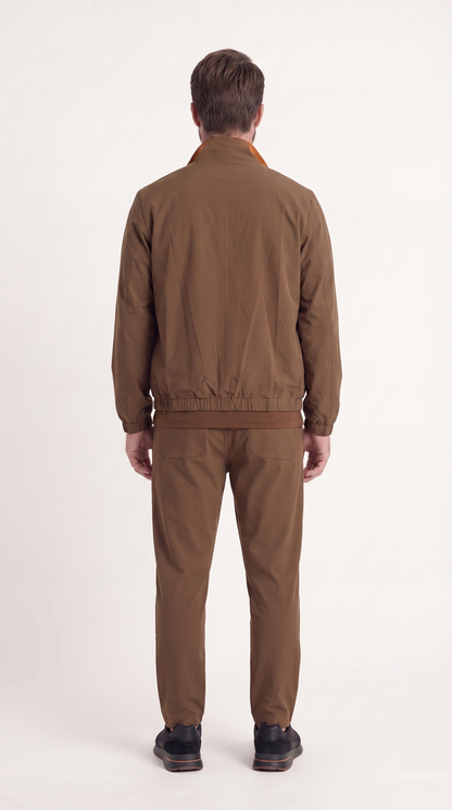REVERSIBLE JACKET BROWN/AUBURN