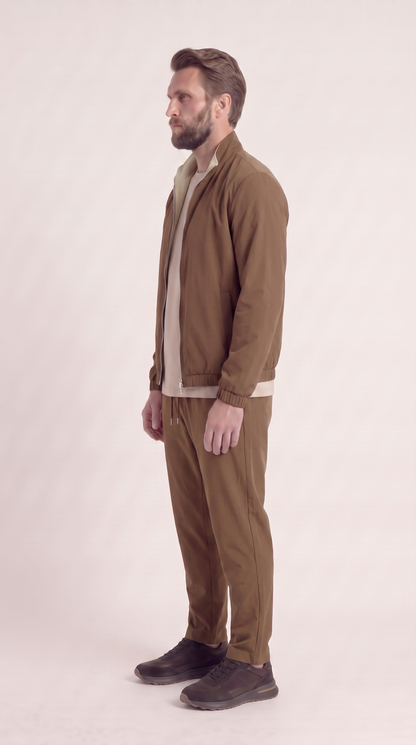 REVERSIBLE JACKET BROWN/BEIGE