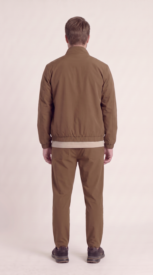 REVERSIBLE JACKET BROWN/BEIGE