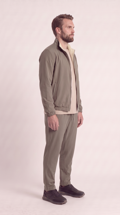 REVERSIBLE JACKET GREY/BEIGE