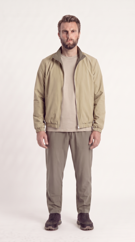 REVERSIBLE JACKET GREY/BEIGE