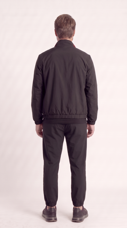 REVERSIBLE JACKET ONXY BLACK/BURGUNDY RED
