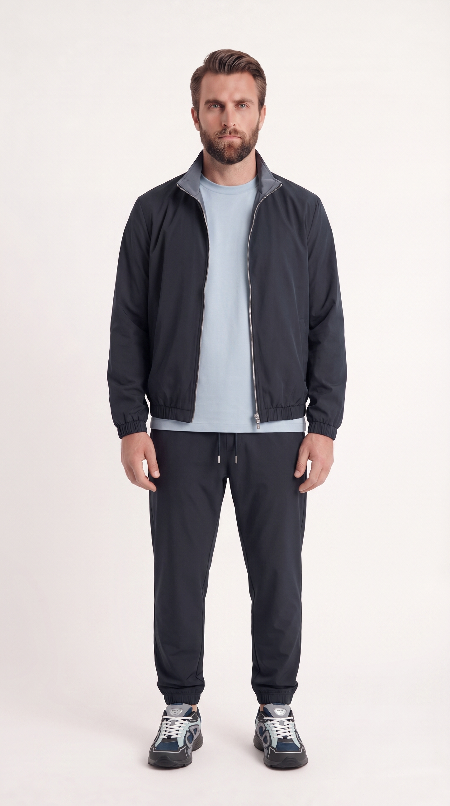 REVERSIBLE JACKET NAVY BLUE/LIGHT BLUE