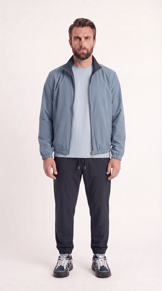 REVERSIBLE JACKET NAVY BLUE/LIGHT BLUE