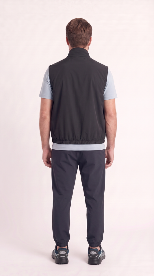 REVERSIBLE GILET NAVY BLUE/LIGHT BLUE