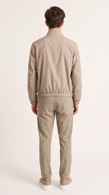 REVERSIBLE CASHMERE TECHNICAL JACKET BEIGE