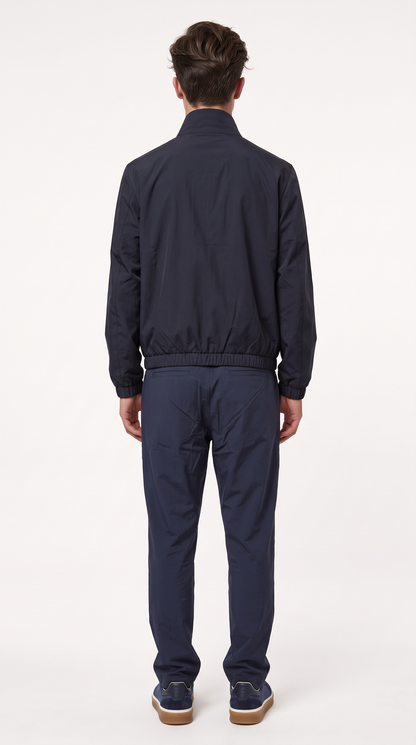 REVERSIBLE CASHMERE TECHNICAL JACKET NAVY