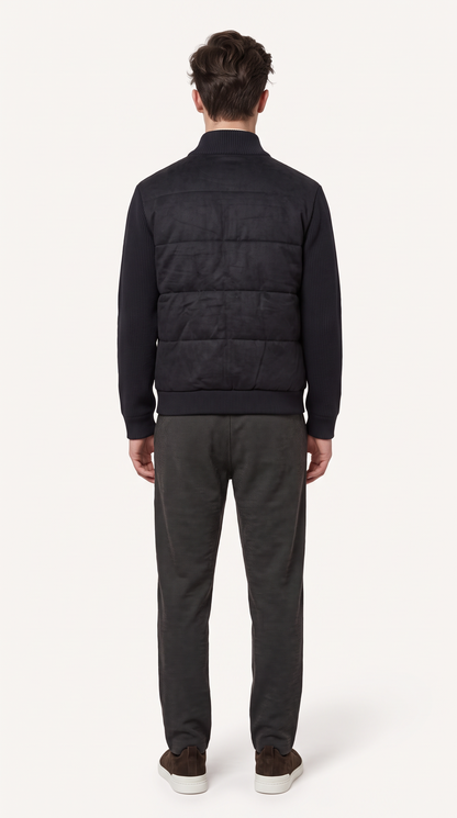 CASHMERE GOOSE DOWN JACKET NAVY