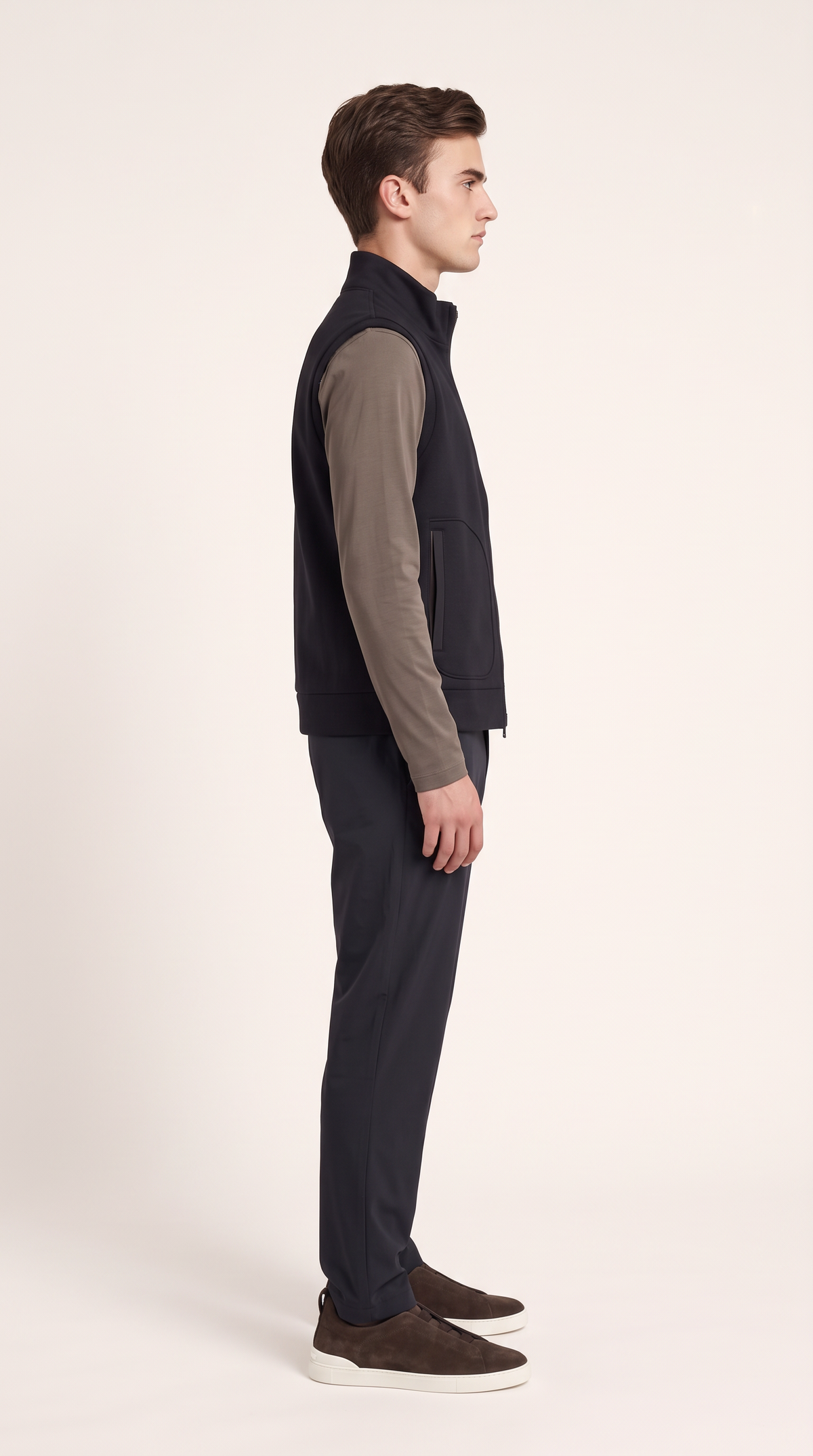 CASHWOOL GILET ONXY BLACK