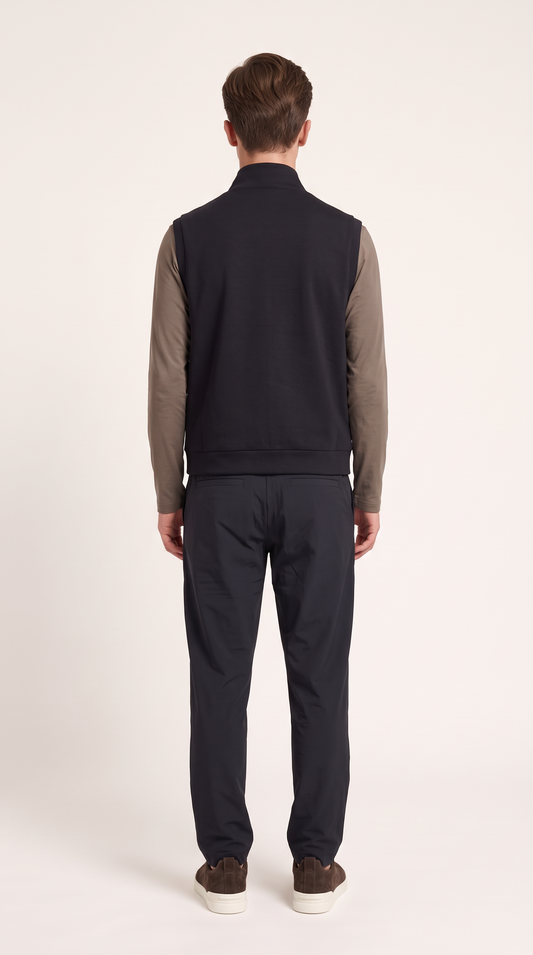 CASHWOOL GILET ONXY BLACK