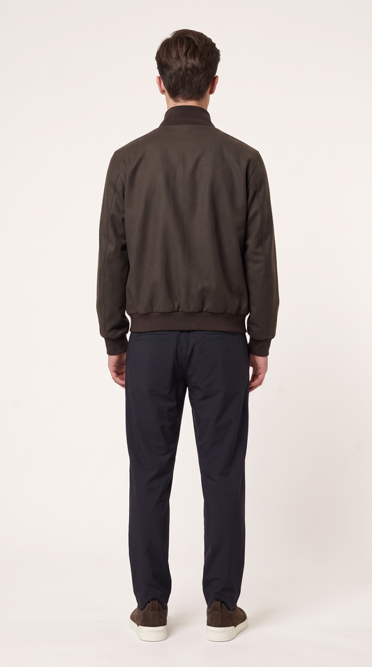 CASHMERE JACKET BROWN