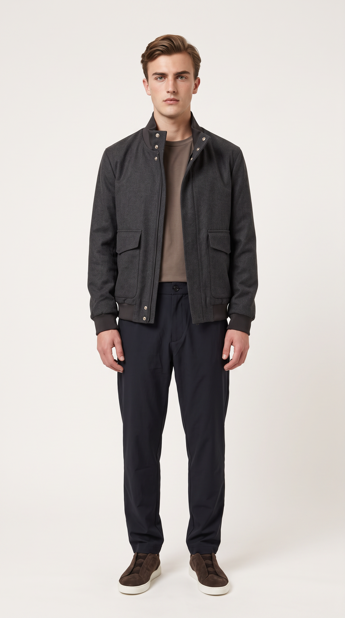 CASHMERE JACKET GREY