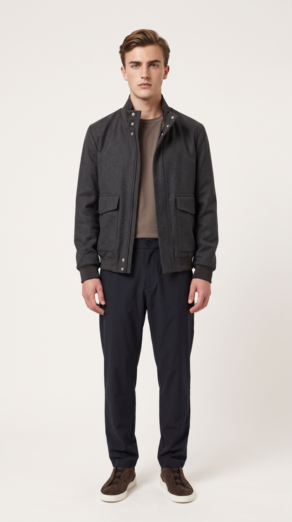 CASHMERE JACKET GREY