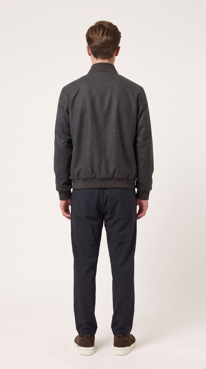 CASHMERE JACKET GREY