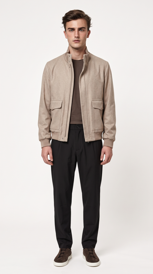 CASHMERE JACKET GREY