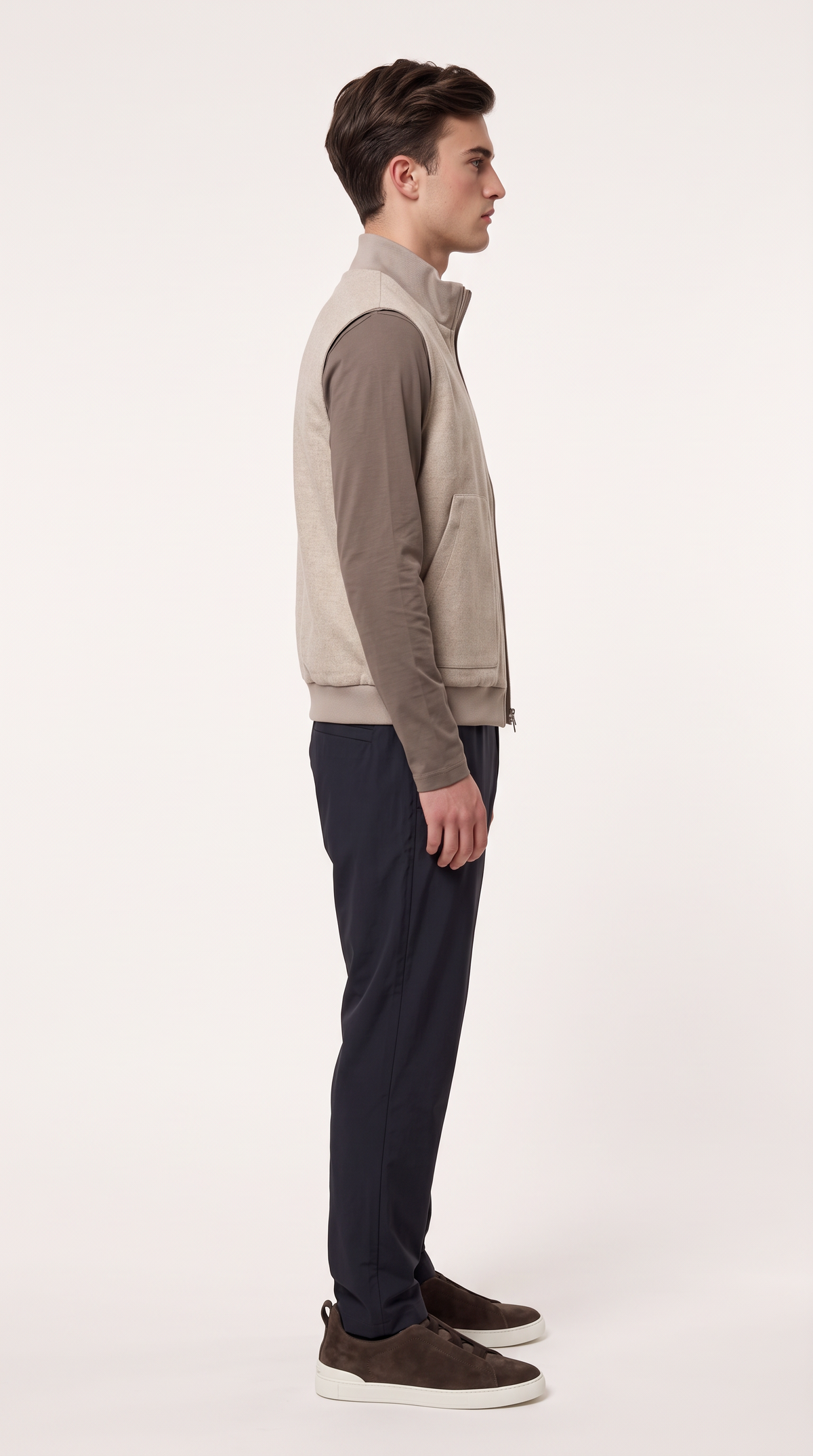 CASHMERE GILET BEIGE