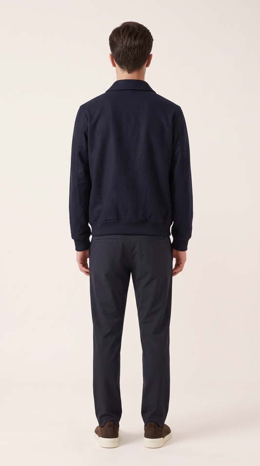 WOOL BLEND JACKET | NAVY