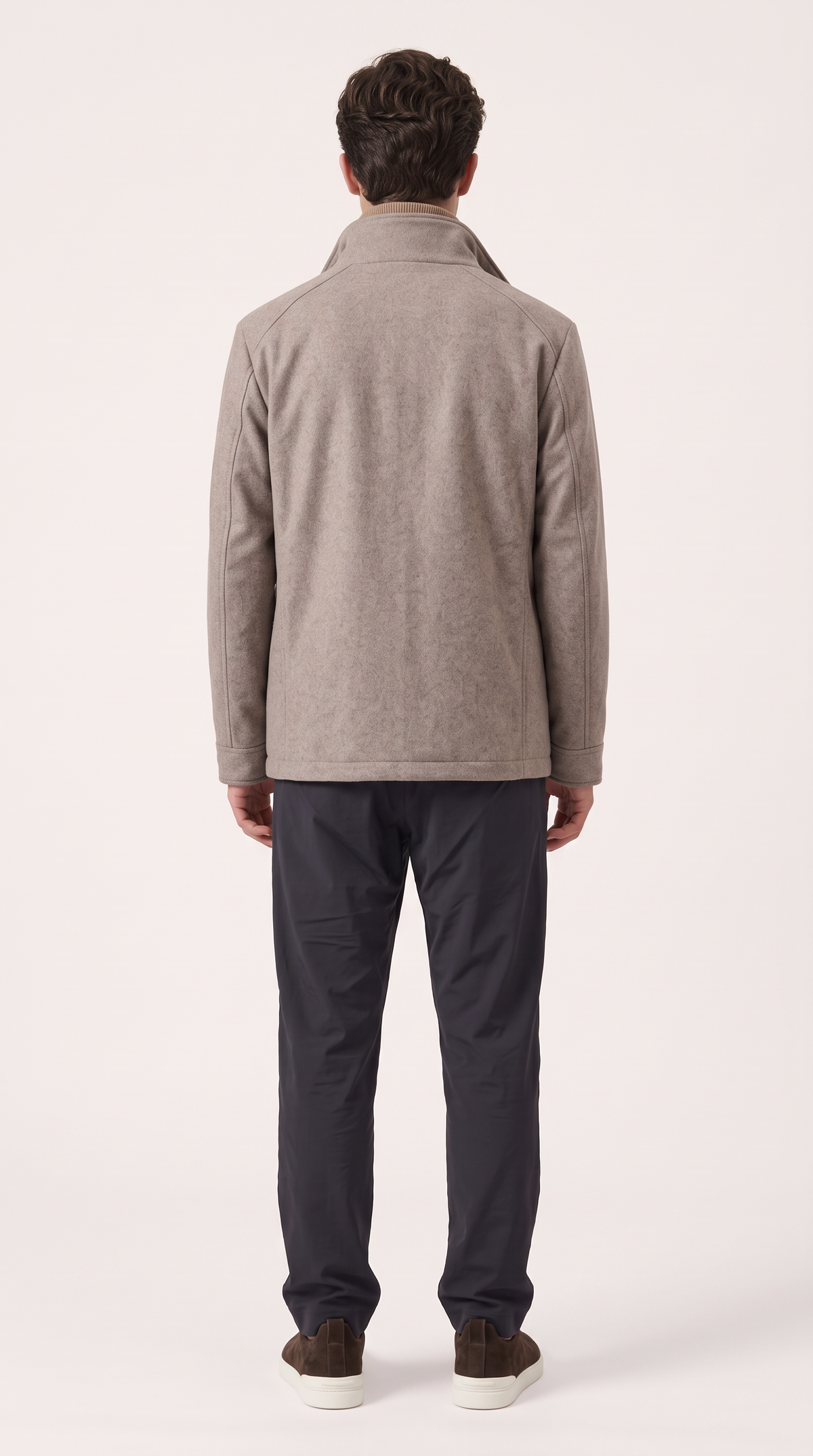 WOOL BLEND COAT | GREIGE