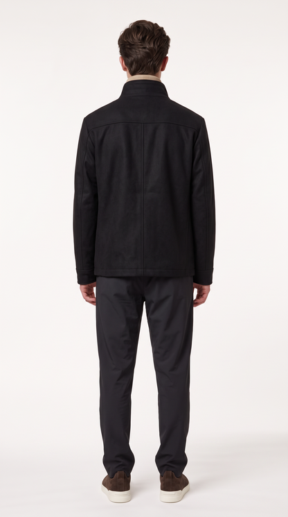 WOOL BLEND COAT | ONXY BLACK