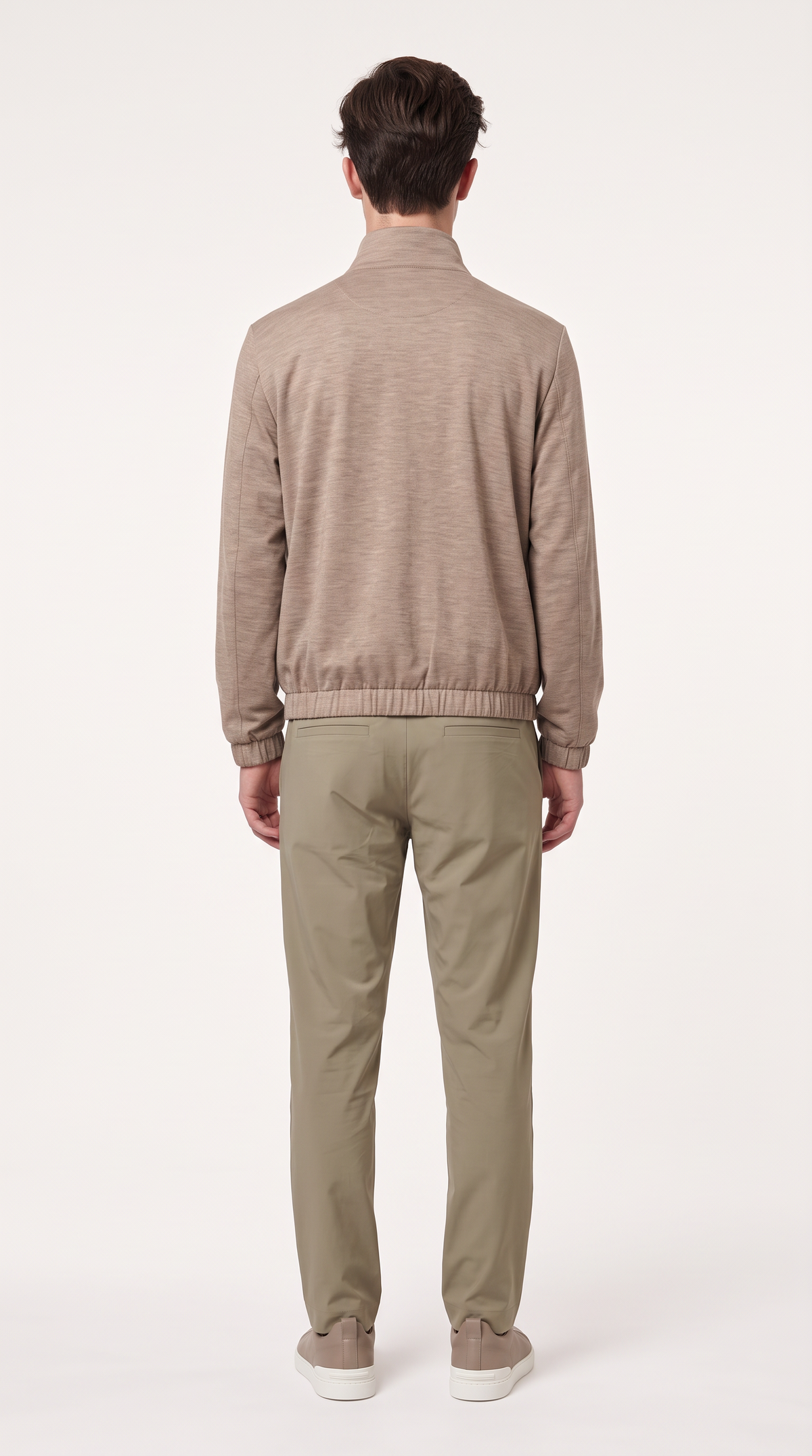 REVERSIBLE CASHMERE TECHNICAL JACKET BEIGE