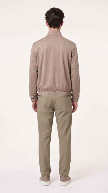 REVERSIBLE CASHMERE TECHNICAL JACKET BEIGE