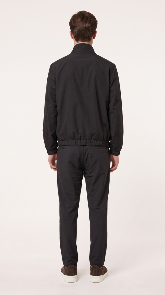 REVERSIBLE CASHMERE TECHNICAL JACKET ONXY BLACK