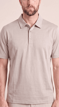 INTERLOCK SUPIMA POLO | HELLBEIGE
