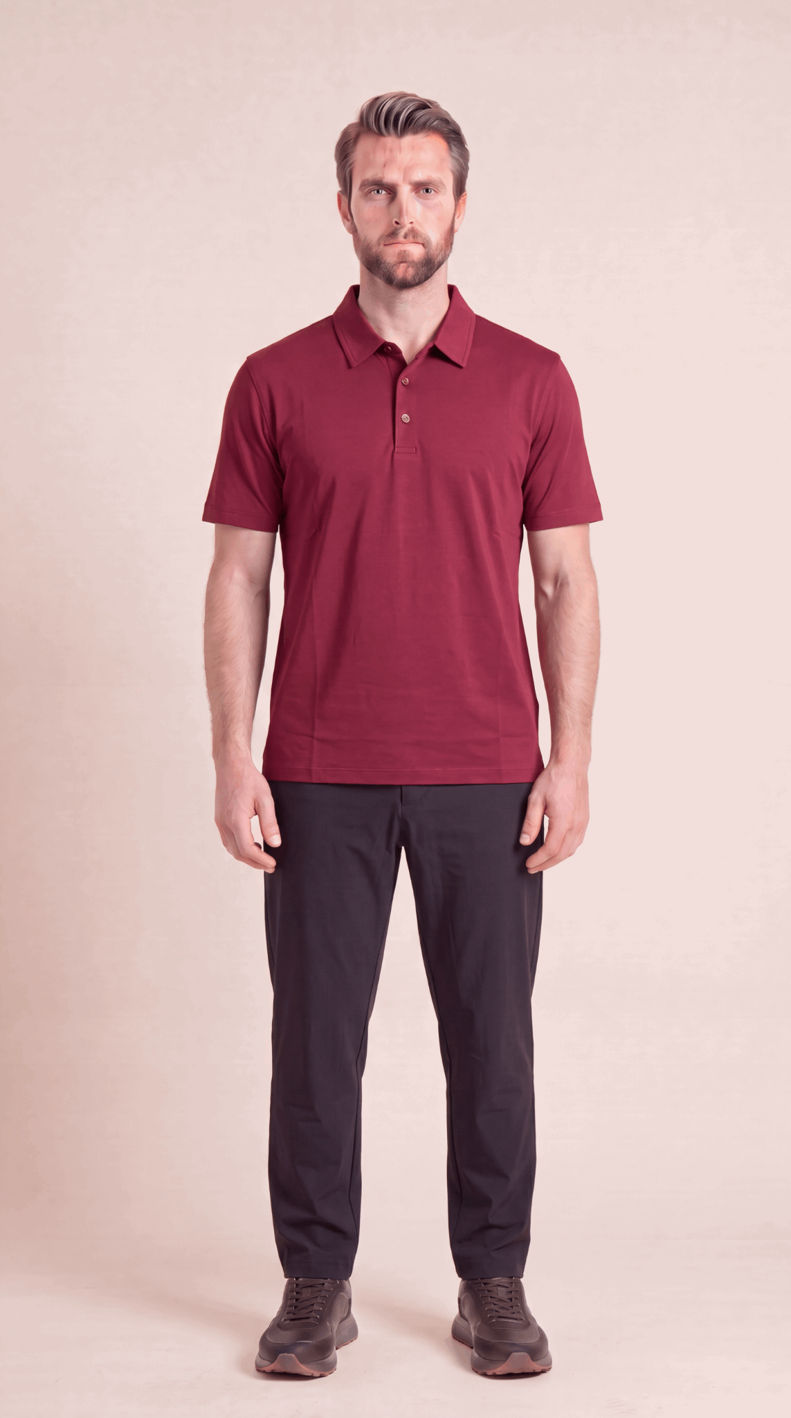 INTERLOCK SUPIMA POLO | ANCORA RED