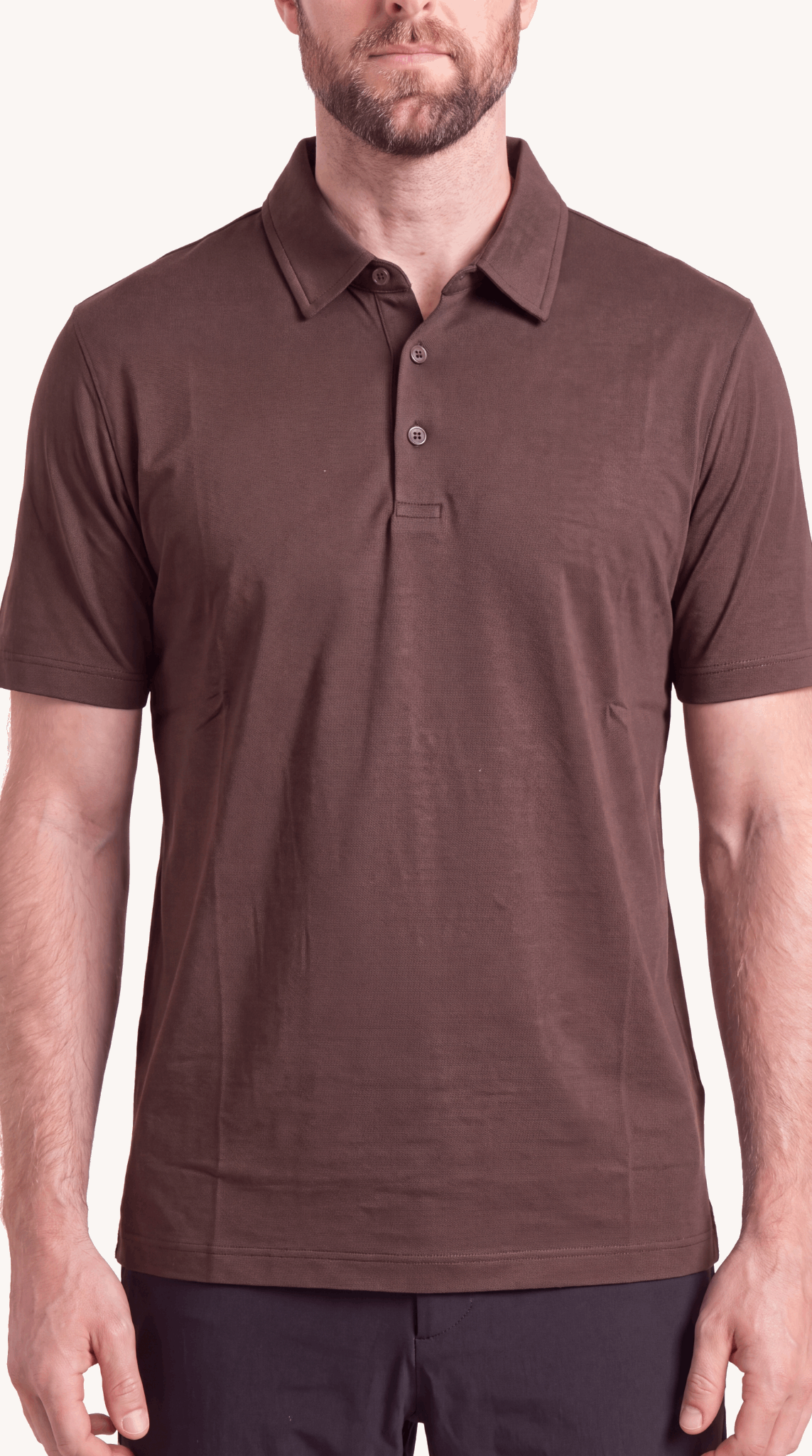 INTERLOCK SUPIMA POLO | DARK BROWN