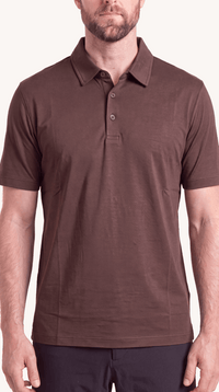 INTERLOCK SUPIMA POLO | DUNKELBRAUN