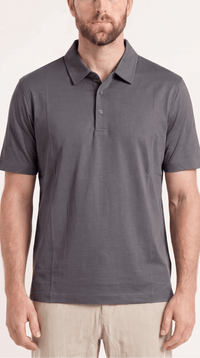 INTERLOCK SUPIMA POLO | SCHIEFERGRAU