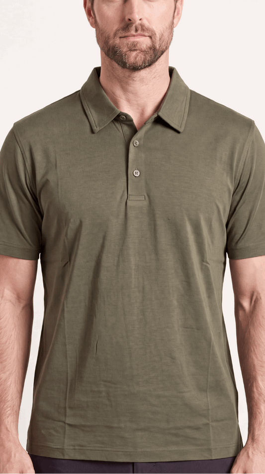 INTERLOCK SUPIMA POLO | ONLIVE GREEN